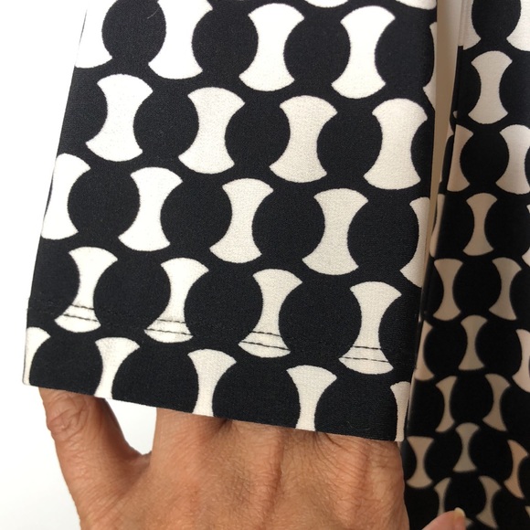 Donna Morgan Womans Dress Adornments at Collar Graduated Circle Print size 6 - Picture 6 of 9